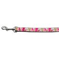 Mirage Pet Products Pink Camo Nylon Dog Leash0.63 in. x 4 ft. 125-093 5804